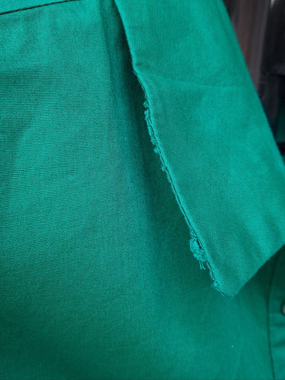 Monteau Los Angeles Green Shirt Dress Smoked Waste Midi Dress - Picture 5 of 11